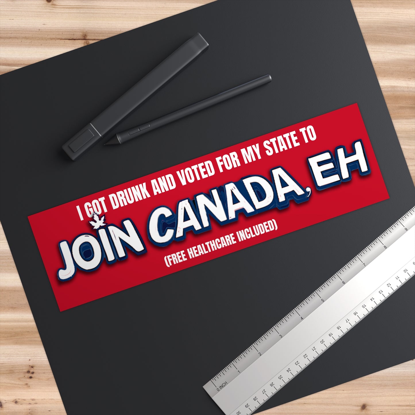 "Join Canada, Eh" Bumper Sticker 3
