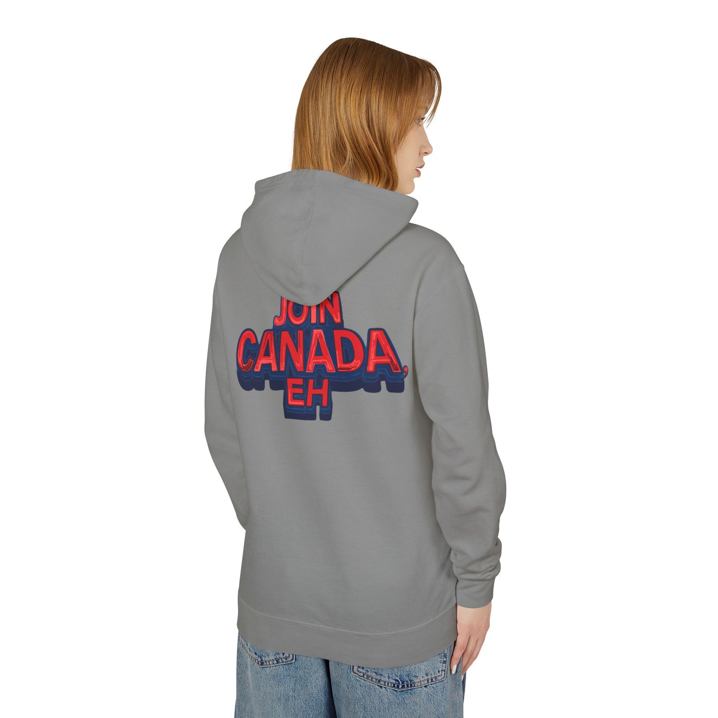 "Mountie Goose Salutes You" Unisex Lightweight Hooded Sweatshirt