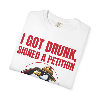 "Mountie Goose Salutes You!" Unisex Garment-Dyed T-shirt