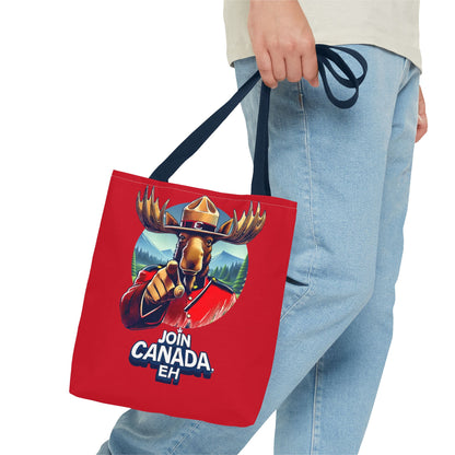"Mountie Moose Needs You!" Tote Bag (AOP)