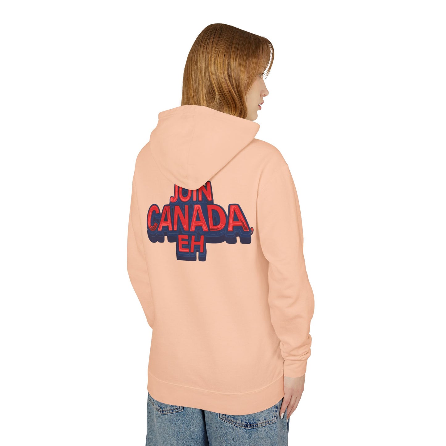 "Mountie Goose Salutes You" Unisex Lightweight Hooded Sweatshirt