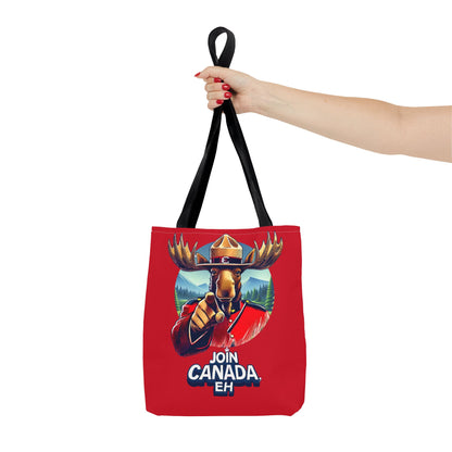"Mountie Moose Needs You!" Tote Bag (AOP)