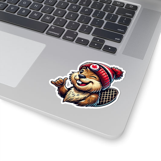 "Hey Bud! Beaver" Kiss-Cut Sticker