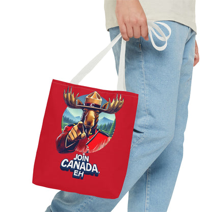 "Mountie Moose Needs You!" Tote Bag (AOP)