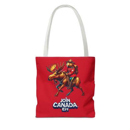 "Mountie Moose Needs You!" Tote Bag (AOP)