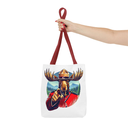 "Mountie Moose Needs You!" Tote Bag (AOP)