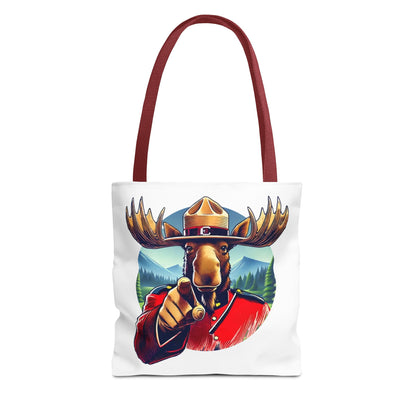 "Mountie Moose Needs You!" Tote Bag (AOP)