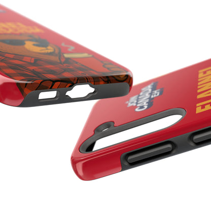 "Flannel, Not Fascism" Tough Phone Cases
