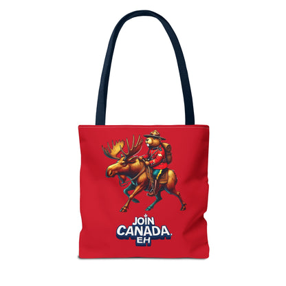 "Mountie Moose Needs You!" Tote Bag (AOP)