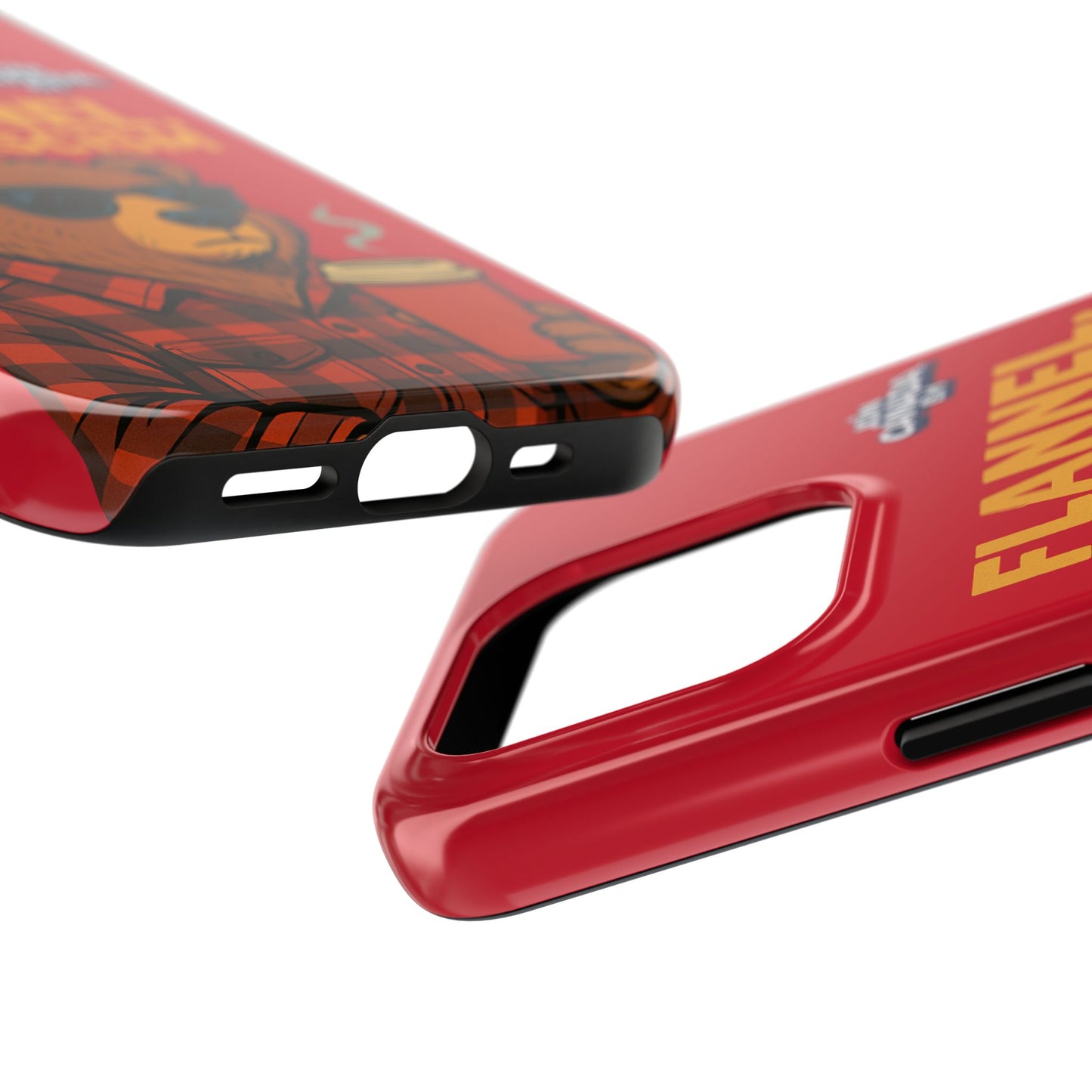 "Flannel, Not Fascism" Tough Phone Cases
