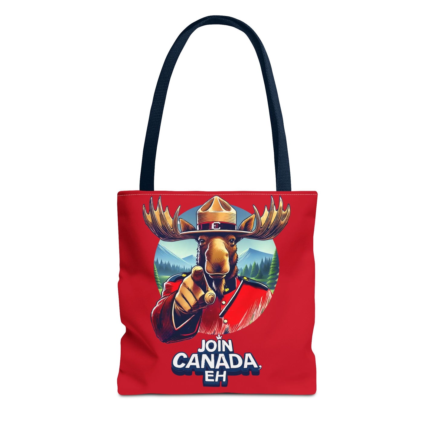 "Mountie Moose Needs You!" Tote Bag (AOP)