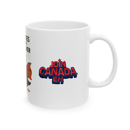 "Apologies Are Our Superpower" Goose Mug (11oz, 15oz)