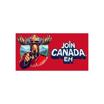 "Mountie Moose Needs You!" Bumper Sticker