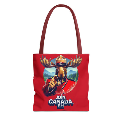 "Mountie Moose Needs You!" Tote Bag (AOP)