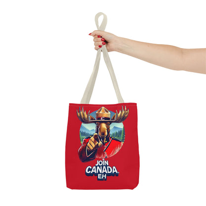 "Mountie Moose Needs You!" Tote Bag (AOP)