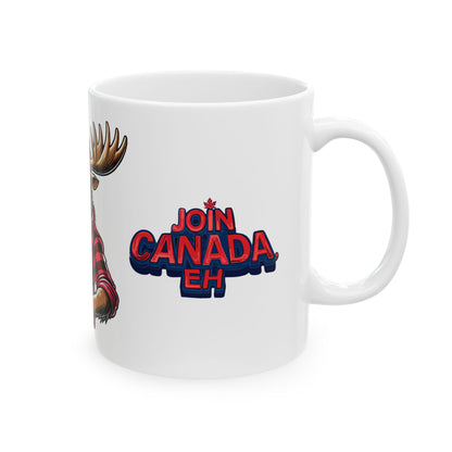 "Donut Mess with the Moose" Ceramic Mug, (11oz, 15oz)