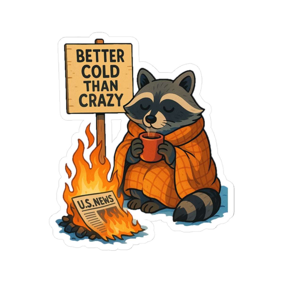 "Trash Panda Politics" Kiss-Cut Stickers