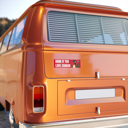 "Honk if you love Canada" Bumper Sticker