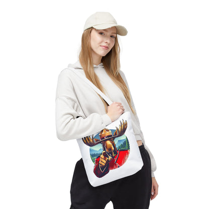 "Mountie Moose Needs You!" Tote Bag (AOP)