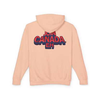 "Mountie Goose Salutes You" Unisex Lightweight Hooded Sweatshirt