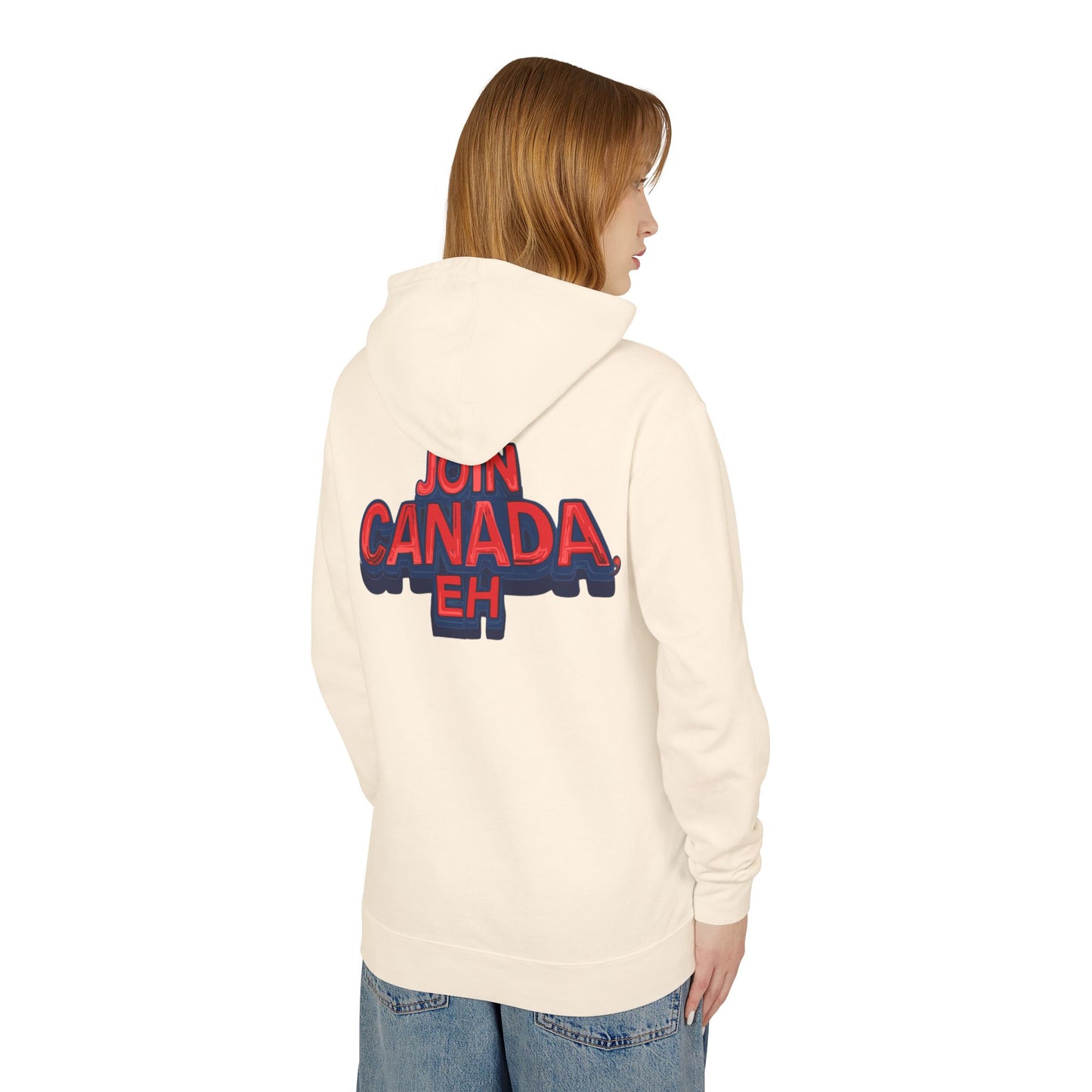 "Mountie Goose Salutes You" Unisex Lightweight Hooded Sweatshirt