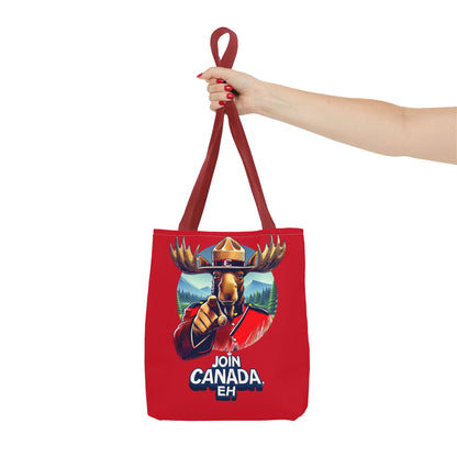 "Mountie Moose Needs You!" Tote Bag (AOP)
