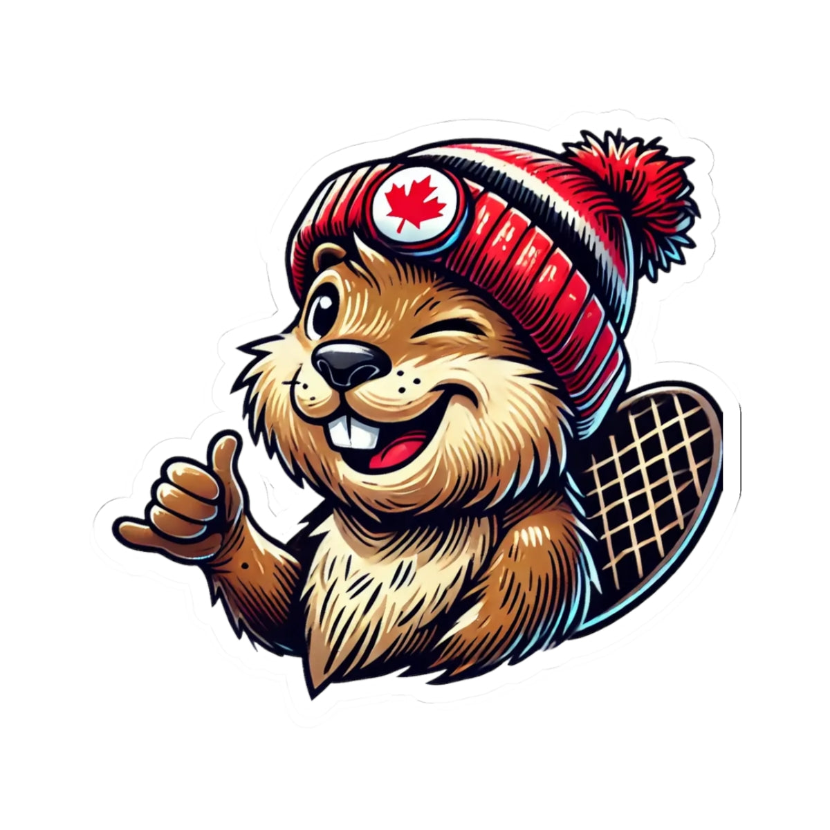 "Hey Bud! Beaver" Kiss-Cut Sticker