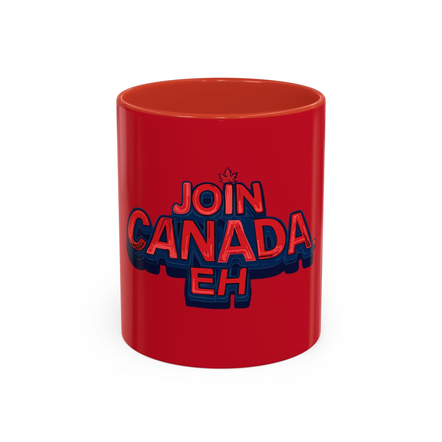 "Join Canada, Eh" Accent Coffee Mug (11, 15oz)